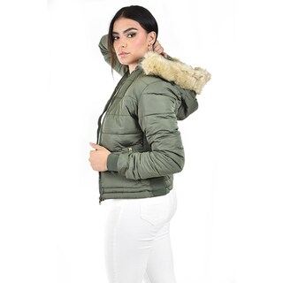 Foto 2 | Foto 2 | Chamarra Acolchada Con Capucha Roman Fashion /juvenil 7504 (verde Militar) Verde Oscuro