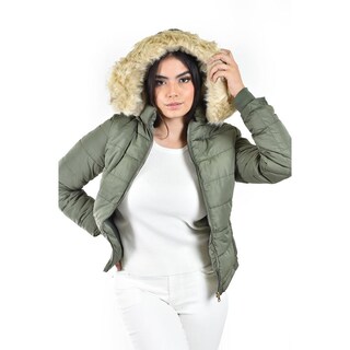 Foto 5 | Foto 5 | Chamarra Acolchada Con Capucha Roman Fashion /juvenil 7504 (verde Militar) Verde Oscuro