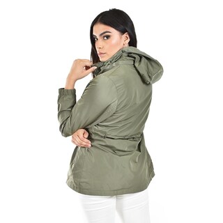 Foto 3 | Foto 3 | Chamarra Ligera Con Capucha Desmontable Roman Fashion /tallas Extras 24609 (verde Militar) Verde Oscuro