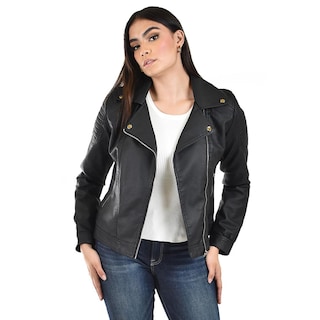 Foto 2 | Foto 2 | Chamarra Estilo Biker Roman Fashion /juvenil 7409 (negro) Negro