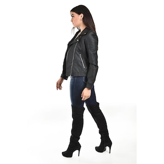 Foto 3 | Foto 3 | Chamarra Estilo Biker Roman Fashion /juvenil 7409 (negro) Negro