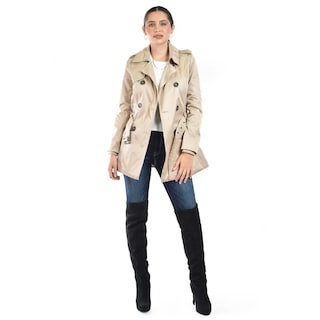 Foto 1 | Foto 1 | Gabardina De Doble Botonadura Roman Fashion /juvenil 6749 (beige) Beige