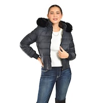 Chamarra Con Capucha Desmontable Roman Fashion /juvenil 8026 (negro) Negro