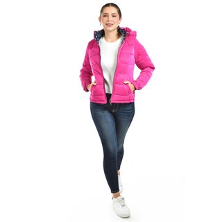 Foto 5 | Foto 5 | Chamarra Doble Vista Con Capucha Roman Fashion /juvenil 7235 (rosa) Fucsia