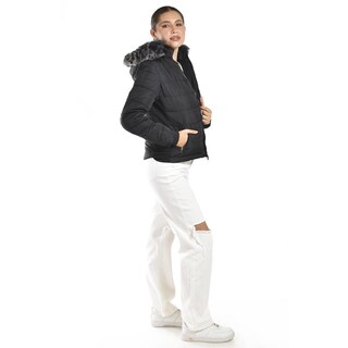 Foto 2 | Foto 2 | Chamarra Acolchada Con Capucha Roman Fashion /juvenil 7504 (negro) Negro