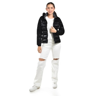 Foto 6 | Foto 6 | Chamarra Doble Vista Con Capucha Roman Fashion /juvenil 7235 (negro) Negro