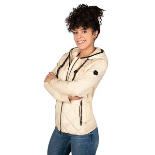 Foto 2 | Foto 2 | Chamarra Greenlander Premium Capitonada De Rombos Con Gorro Para Mujer