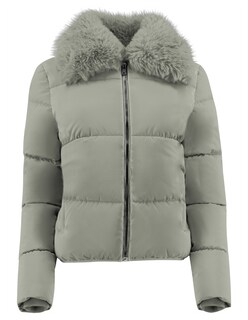 Foto 5 | Foto 5 | Chamarra Mujer Cuello Con Peluche Acolchada Verde Olivo Roosevelt A273