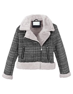 Foto 4 | Foto 4 | Chamarra Vintage Glamur Mujer Afelpada Gris Obscuro Roosevelt A307