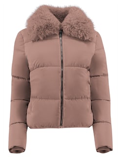 Foto 5 | Foto 5 | Chamarra Mujer Cuello Con Peluche Acolchada Palo De Rosa Roosevelt A273