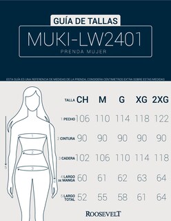 Foto 6 | Foto 6 | Chamarra Mujer Cuello Con Peluche Acolchada Negro Roosevelt A273