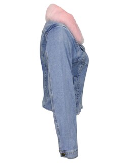 Foto 5 | Foto 5 | Chamarra De Mezclilla Mujer Cuello Afelpado Premium Azul Cielo Roosevelt 44