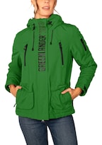 Chamarra Greenlander Para Mujer Chubasquera Rompevientos Con Gorro Fijo Y Cierres Waterproof