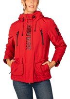 Chamarra Greenlander Para Mujer Chubasquera Rompevientos Con Gorro Fijo Y Cierres Waterproof