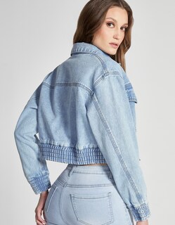 Foto 4 | Foto 4 | Chamarra Bomber Mezclilla Mujer 4194stme Seven Jeans