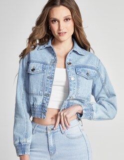 Foto 1 | Foto 1 | Chamarra Bomber Mezclilla Mujer 4194stme Seven Jeans