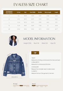 Foto 5 | Foto 5 | Chaqueta Vaquera Evaless Para Mujer Color Gris Talla S - Venta Internacional.