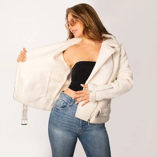 Foto 2 | Foto 2 | Chamarra Para Mujer Estilo Biker Con Sherpa Greenlander