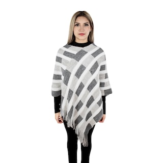 Foto 1 | Foto 1 | Poncho Tejido Vasarelli Gris para Mujer