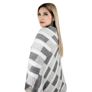 Foto 3 | Foto 3 | Poncho Tejido Vasarelli Gris para Mujer