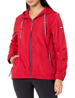 Foto 1 | Foto 1 | Cortavientos Tommy Hilfiger Para Mujer Ow, Color Rojo, Talla M - Venta Internacional.