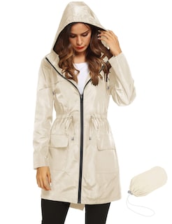 Foto 1 | Foto 1 | Chubasquero Lomon, Ligero E Impermeable Para Mujer, Color Beige S - Venta Internacional.