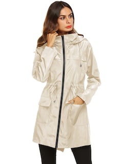 Foto 3 | Foto 3 | Chubasquero Lomon, Ligero E Impermeable Para Mujer, Color Beige S - Venta Internacional.