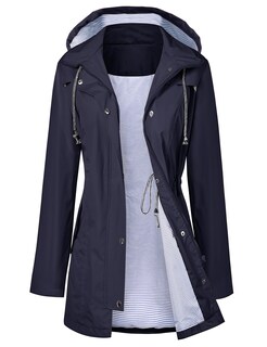 Foto 1 | Foto 1 | Chubasquero Lomon Para Mujer, Impermeable, Ligero, Azul Marino, Talla M - Venta Internacional.