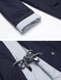 Foto 6 | Foto 6 | Chubasquero Lomon Para Mujer, Impermeable, Ligero, Azul Marino, Talla M - Venta Internacional.