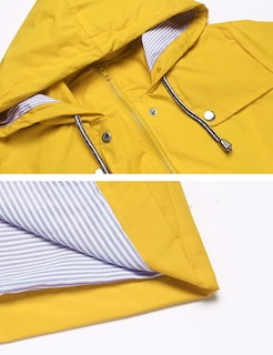 Foto 4 | Foto 4 | Chaqueta Impermeable Lomon Para Mujer, Ligera, Talla Grande, Amarilla - Venta Internacional.