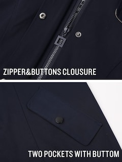 Foto 5 | Foto 5 | Chubasquero Saphirose Para Mujer Con Capucha Larga, Color Azul Marino - Venta Internacional.