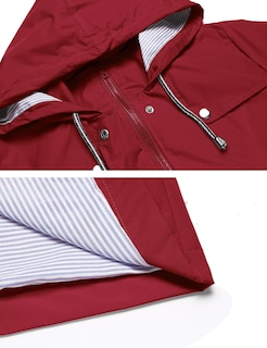 Foto 4 | Foto 4 | Gabardina Impermeable Lomon Con Capucha Larga Para Mujer - Venta Internacional.