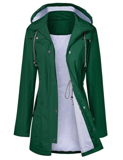 Foto 1 | Foto 1 | Gabardina Impermeable Lomon Con Capucha Larga Para Mujer - Venta Internacional.
