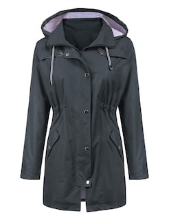 Foto 2 | Foto 2 | Gabardina Impermeable Lomon Con Capucha Larga Para Mujer - Venta Internacional.