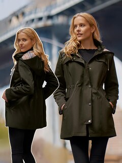 Foto 3 | Foto 3 | Chaqueta Impermeable Saphirose Para Mujer, Color Verde Militar, Impermeable, Xxl - Venta Internacional.