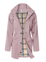 Chubasquero Saphirose Para Mujer, Largo, Con Capucha, Para Exteriores, Color Rosa - Venta Internacional.