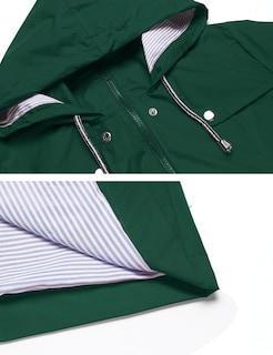 Foto 4 | Foto 4 | Gabardina Impermeable Lomon Con Capucha Larga Para Mujer - Venta Internacional.