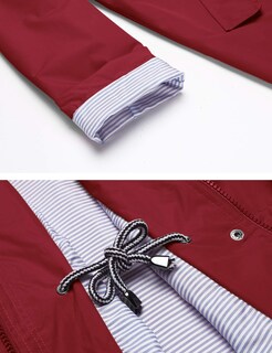 Foto 5 | Foto 5 | Gabardina Impermeable Lomon Con Capucha Larga Para Mujer - Venta Internacional.