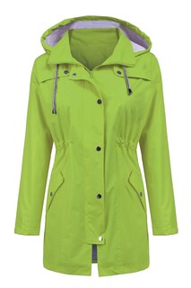 Foto 1 | Foto 1 | Gabardina Impermeable Lomon Con Capucha Larga Para Mujer - Venta Internacional.