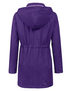 Foto 3 | Foto 3 | Gabardina Impermeable Lomon Con Capucha Larga, Color Morado, Xl - Venta Internacional.