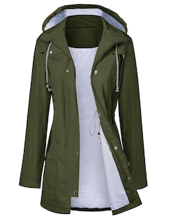 Foto 1 | Foto 1 | Gabardina Impermeable Lomon Con Capucha Larga Para Mujer - Venta Internacional.