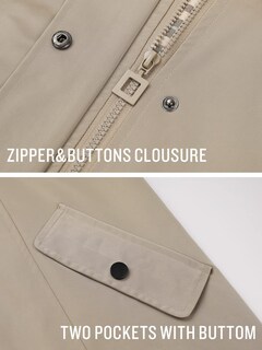 Foto 5 | Foto 5 | Chaqueta Impermeable Saphirose Para Mujer, Con Capucha Larga, Caqui - Venta Internacional.