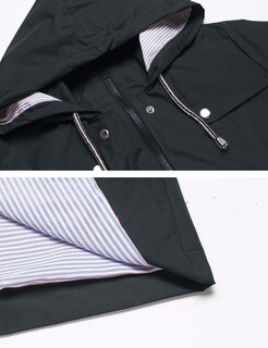 Foto 4 | Foto 4 | Gabardina Impermeable Lomon Con Capucha Larga Para Mujer - Venta Internacional.