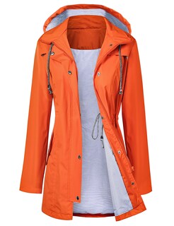Foto 1 | Foto 1 | Gabardina Impermeable Lomon Con Capucha Larga Para Mujer - Venta Internacional.