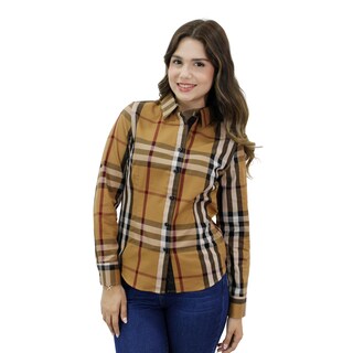 Foto 1 | Foto 1 | Camisa Ravalli Gsh52054 Manga Larga color Café para Mujer