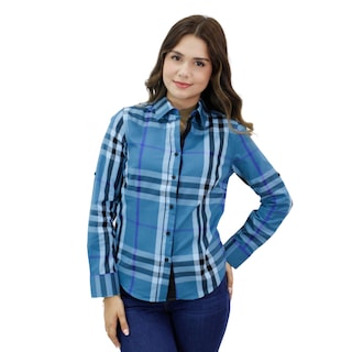 Foto 1 | Foto 1 | Camisa Para Mujer Marca Ravalli Color Azul Gsh-520-14