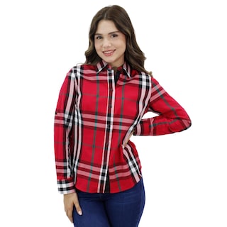 Foto 1 | Foto 1 | Camisa Para Mujer Marca Ravalli Color Rojo Gsh-520-23