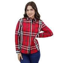 Camisa Para Mujer Marca Ravalli Color Rojo  Gsh-520-23