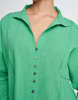 Foto 3 | Foto 3 | Camisa Devendi Color Verde Algodón Amplia