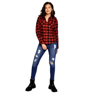 Foto 1 | Foto 1 | Camisa De Franela Ilusión 81204 Rojo